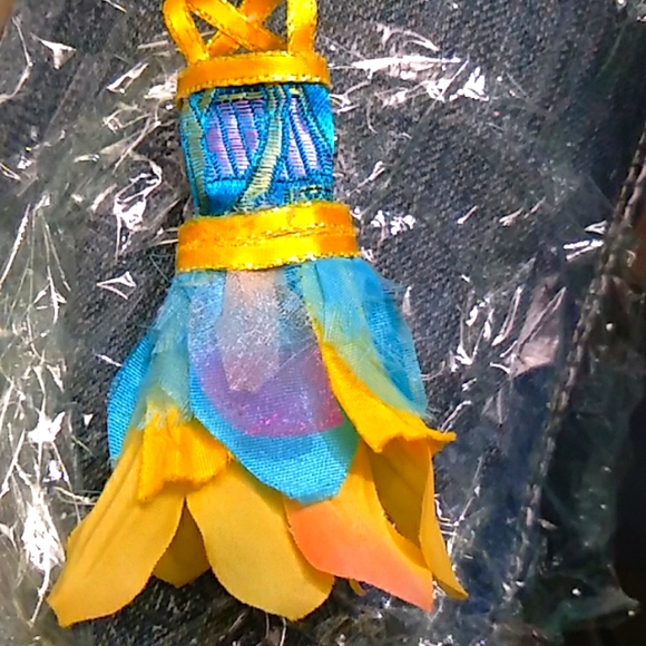 Handmade upcycled 4 inch fairy dress - Picture 1 of 4